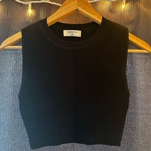 Babaton Ribbed Camisole - Black Size XXS